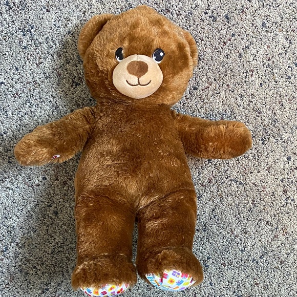 2023 Build A Bear Birthday Plush Brown Teddy Bear Stuffed Toy - Picture 1 of 12